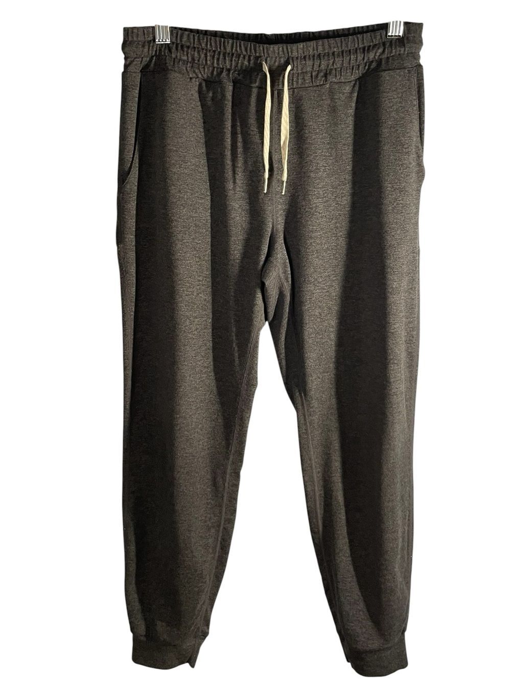 Vuori Performance Joggers Size S Charcoal Heather Gray The Rise/Shine Stretch - Picture 2 of 8